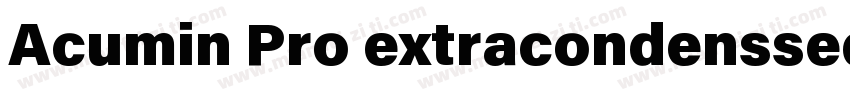 Acumin Pro extracondenssed字体转换